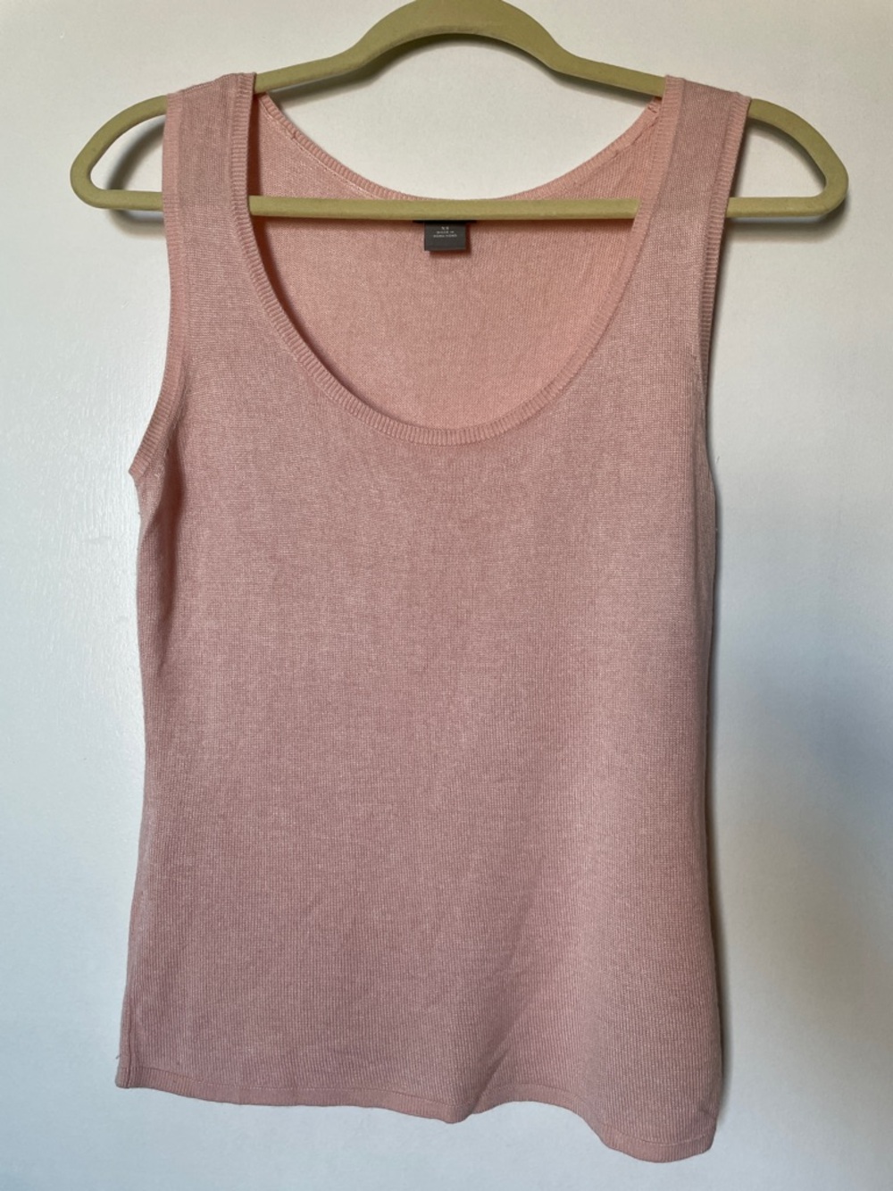 Ann Taylor Dusty Pink Knit Scoop Neck Tank
